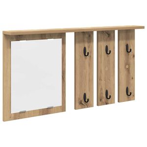 vidaXL Wandmontierter Kleiderst&auml;nder Artisan-Eiche 85 x 10 x 45 cm