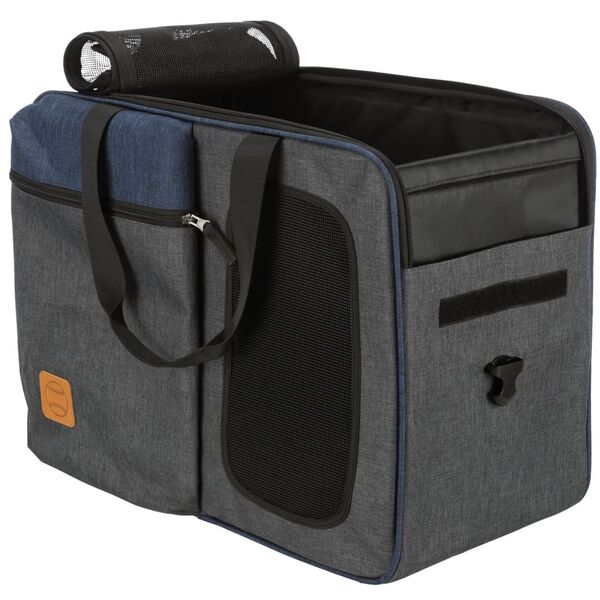 TRIXIE 2-in-1 Tragerucksack f&uuml;r Haustiere Tara Grau-Blau