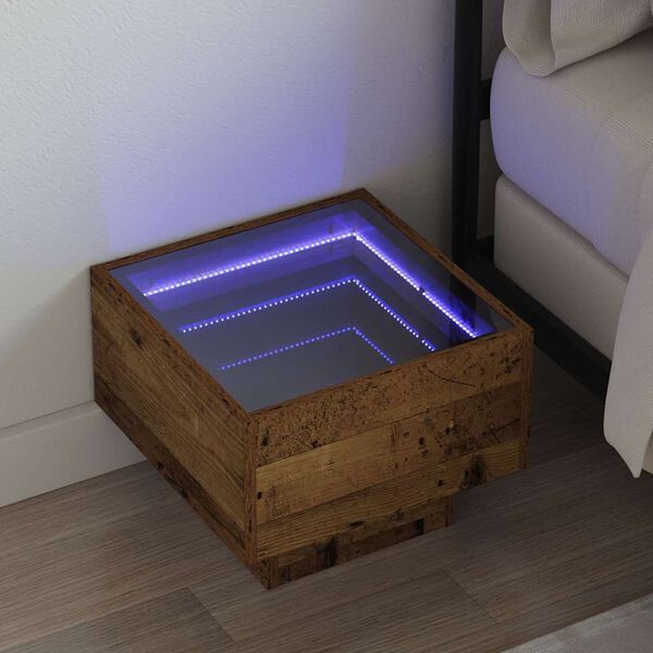 vidaXL Couchtisch Altholz 40 x 40 x 30 cm Holzwerkstoff