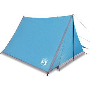 vidaXL Campingzelt 2 Personen Blau Wasserfest