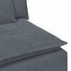 vidaXL Modulares Sofa Endmodul mit Armlehne Kissen Dunkelgrau 100 cm