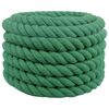vidaXL Baumwollseil 60 mm 10 m Gr&uuml;n 100% Baumwolle