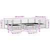 vidaXL Outdoor-Sofagarnitur 7 pcs Natur