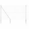 vidaXL Zaunpfosten Silber 25 x 1,5 m (16 x 16 mm Netz) Stahl