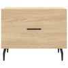 vidaXL Couchtische 2 Stk. Sonoma-Eiche 50x50x40 cm Holzwerkstoff