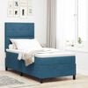 vidaXL Boxspringbett mit Matratze Dunkelblau 100 x 200 cm Stoff