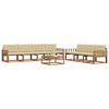 vidaXL Outdoor-Sofagarnitur mit Kissen 8 pcs Natur und Beige