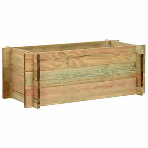 vidaXL Garten Hochbeet Gr&uuml;n 120 x 80 x 32 cm Massives Kiefernholz