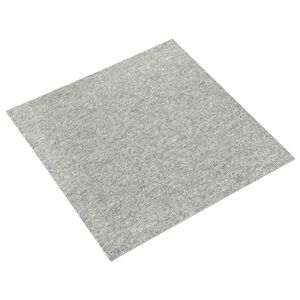 vidaXL Teppich 20 stk. Hellgrau 50 x 50 cm 100% Polypropylen