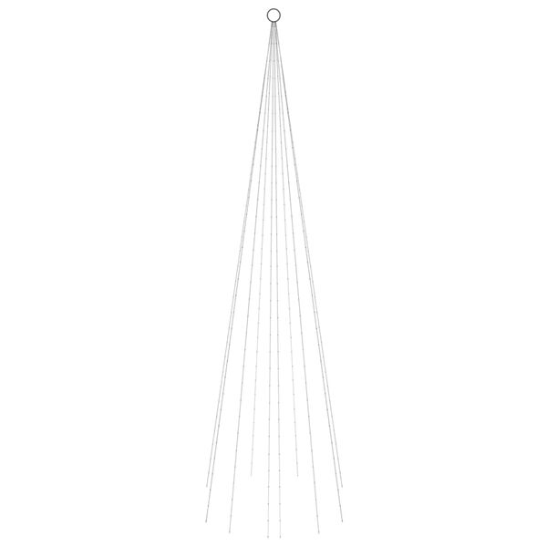 vidaXL LED-Weihnachtsbaum f&uuml;r Fahnenmast Blau 310 LEDs 300 cm