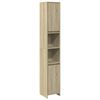 vidaXL Badezimmerschrank Sonoma-Eiche 30x30x183,5 cm Holzwerkstoff