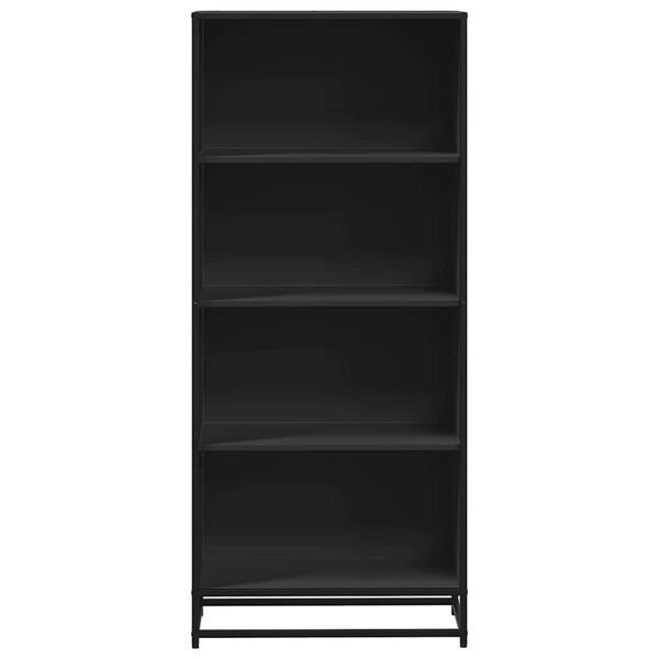 vidaXL B&uuml;cherregal Schwarz 60x35x139 cm Holzwerkstoff