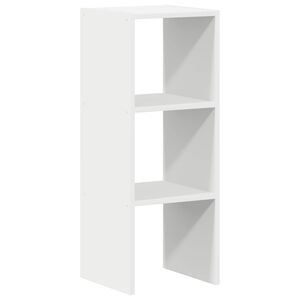 vidaXL B&uuml;cherregal Stapelbar Wei&szlig; 30x30x80 cm Holzwerkstoff