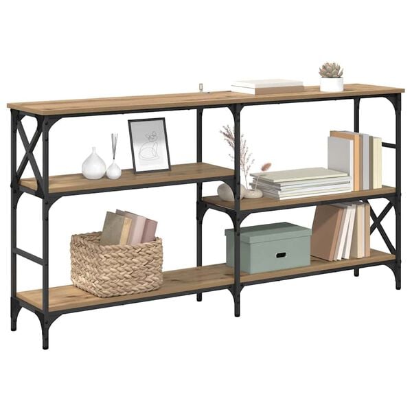 vidaXL Konsolentisch Artisan-Eiche 150 x 29 x 76,5 cm Holzwerkstoff