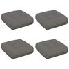 vidaXL 4-teilige Sitzkissen VIANEN 4 stk. 100 % Polyester Grau
