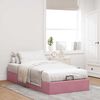vidaXL Ottoman-Bett ohne Matratze Rosa 100x200 cm Samt