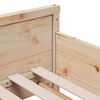 vidaXL Bettrahmen mit Matratze Braun 80 x 200 cm Massives Kiefernholz