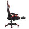 vidaXL Gaming-Stuhl mit Fu&szlig;st&uuml;tze Drehbar Rot PVC