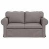 vidaXL Sofa Taupe Gesamtabmessungen: 155 x 82 x 80 cm (B x T x H) Samt