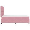 vidaXL Boxspringbett mit Matratze mit Kopfteil Rosa 160 x 200 cm Samt