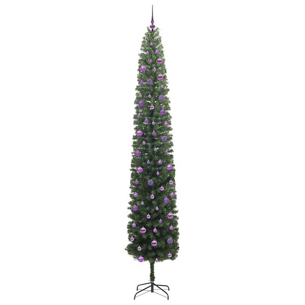 vidaXL K&uuml;nstlicher Weihnachtsbaum mit 300 LEDs mit St&auml;nder Gr&uuml;n 270 cm