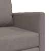 vidaXL Bodensofa mit Schlaffunktion Taupe 112x174x55 cm Stoff