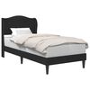 vidaXL Bettrahmen mit Kopfteil Schwarz 90 x 190 cm Samt