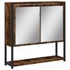 vidaXL Bad-Spiegelschrank R&auml;uchereiche 60x16x60 cm Holzwerkstoff