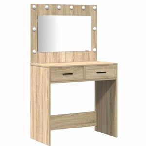 vidaXL Schminktisch 2 stk. Braun 78,5 x 41 x 135 cm Holzwerkstoff