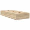 vidaXL Bettgestell mit Speicher Sonoma-Eiche 90 x 200 cm Holzwerkstoff