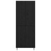 vidaXL Highboard 2 pcs Schwarz Eichen-Optik Holzwerkstoff