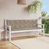 vidaXL Gartenbank-Auflage Taupe 200x(50+50)x7 cm Oxford-Gewebe