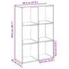 vidaXL Raumteiler-B&uuml;cherregal Betongrau 69,5x29x103,5 cm Holzwerkstoff