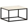 vidaXL Couchtisch Wei&szlig; 60&times;60&times;35 cm Echtstein in Marmoroptik