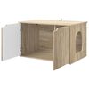 vidaXL Katzenhaus Sonoma 85 x 55 x 50,5 cm Holzwerkstoff