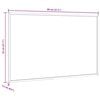 vidaXL Magnetisches Whiteboard mit Rahmen aus massivem Kiefernholz 80 x 55 cm
