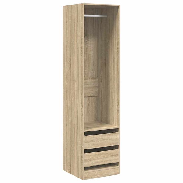 vidaXL Kleiderschrank mit Schubladen Sonoma-Eiche 50x50x200 cm