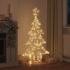vidaXL Weihnachtsbaum mit 160 LEDs Warmwei&szlig; 150 cm Acryl