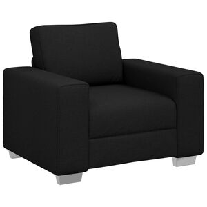 vidaXL Sofa-Sessel Schwarz 100 cm Stoff