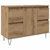 vidaXL Badschrank Artisan-Eiche 80x33x60 cm Holzwerkstoff