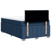 vidaXL Boxspringbett mit Matratze Blau 120x190 cm Stoff