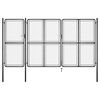 vidaXL Gartentor aus Stahl 400 x 200 cm Anthrazit