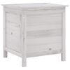vidaXL Gartentruhe Wei&szlig; 50x49x56,5 cm Massivholz Tanne