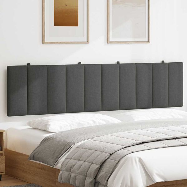 vidaXL Kopfteil-Kissen "Hanko" Dunkelgrau 200 cm Stoff