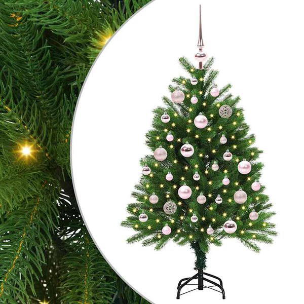 vidaXL Weihnachtsbaum mit 150 LEDs mit St&auml;nder Gr&uuml;n 120 cm PE