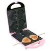 Bestron Waffeleisen f&uuml;r herzf&ouml;rmige Waffeln DSW271P 780 W Rosa