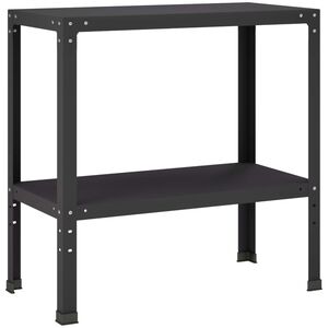 vidaXL Pflanztisch 100 x 40 x 80 cm Pulverbeschichteter Stahl Schwarz