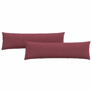 vidaXL Sofakissen 2 pcs Weinrot 145 x 40 cm Stoff