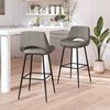 vidaXL Barhocker 2 Stk. Dunkelgrau Samt