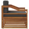 vidaXL Outdoor-Sofagarnitur Massivholz Akazie Natur